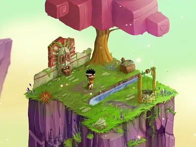 Fallen Star art concept game illustration isometric photoshop rpg samuel suarez videogame