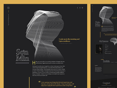 Personal site design graphic hanoi landing page personal saigon site ui vietnam website