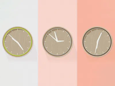 Myexpat clock flat hour time