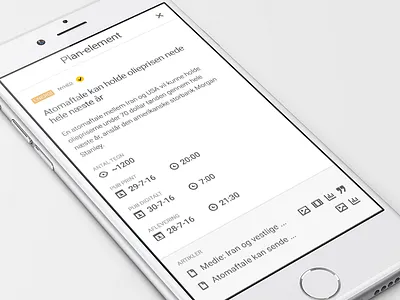 Planning tool for editors article editors mobile news newspaper newsroom plan planning ui ux webapp