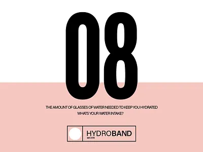 Hydroband 08 Poster concept hydration minimal poster product typography water