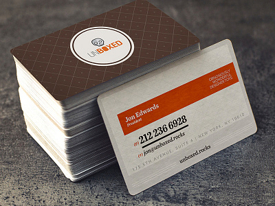 Unboxed Business Cards business card business papers identity logo paper skull toy
