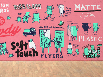 Print Peppermint Homepage Slider business cards flyers illustration print peppermint slider website