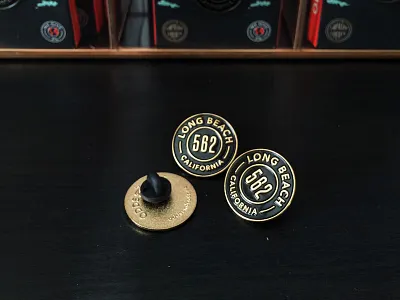 Long Beach Enamel Pins california enamel pin hoodzpah long beach odds and sods seal simple