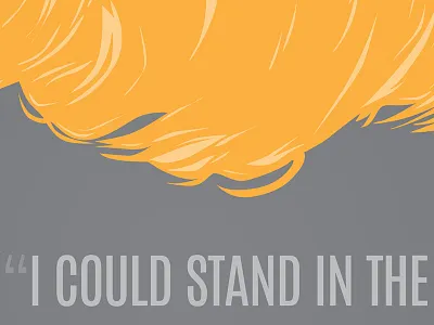 Trump 2016 - "I could stand..." illustration political trump vector