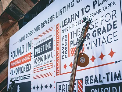 Reverb Listing Wall banner booth infographic mural trade show wall