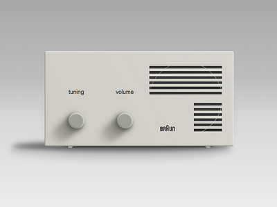 Braun Vintage Radio Receiver braun clean first minimal radio receiver vintage