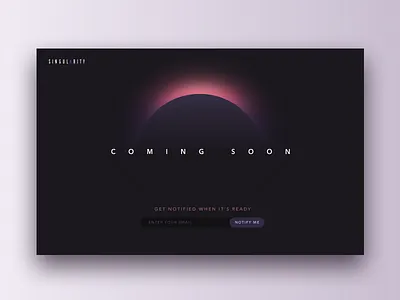 Coming Soon 048 coming soon dailyui