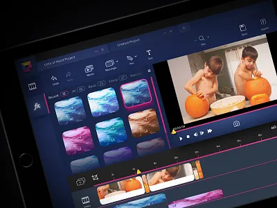 Video Editor UI 3uichallenge app clean dailyui design editor program shadow sketch ui ux video