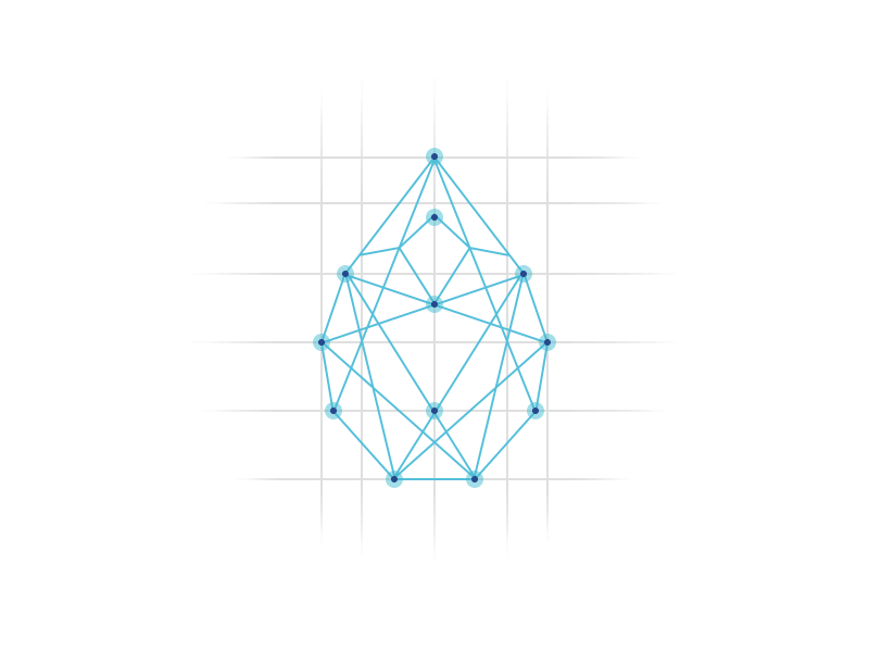 A logo for a wastewater treatment company blue clean water crystal drop gif logo low poly polygonal wastewater treatment company water