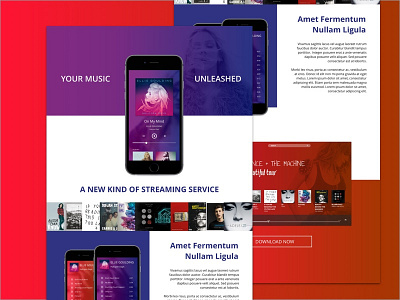 Landing Page ellie goulding iphone music on my mind player streaming ui