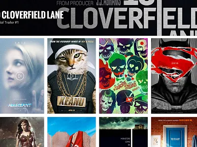 Trailerbots - Movie Trailers cards movies trailers website