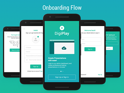 Onboarding UI android arkwerk material design onboarding ui ux