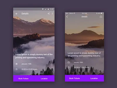 Event app - New concept android concept design event idea interaction interface ios ui user ux