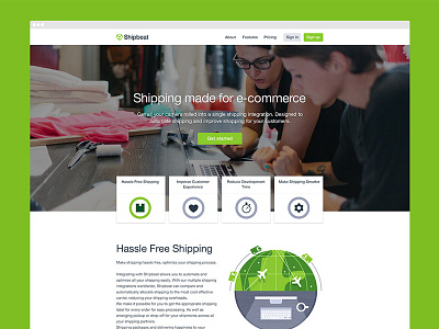 Homepage api delivery homepage shipbeat shipping startup