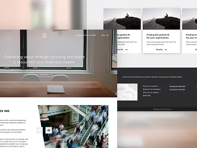 Client WIP corporate recruitment ui design website