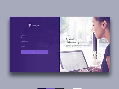 ERP Login app clean corporate dashboard erp form login material modern select submit ui