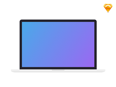 Minimalist Macbook Template apple design freebie laptop macbook minimal sketch template