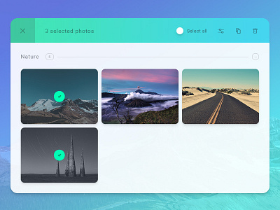 Photo app sneak peek app application clean dashboard edit flat interface photo print ui ux web
