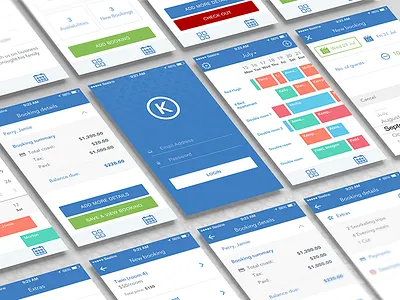 Keepmebooked iOS color custom flat graphic interface simplicity ui