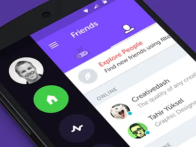 Gamer Community android design material mobile ui ux