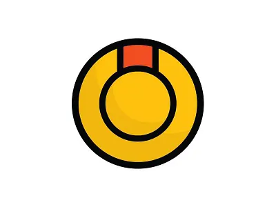 Rubber Duck Flooring Logo abstract brand branding circle construction duck icon logo round rubber yellow