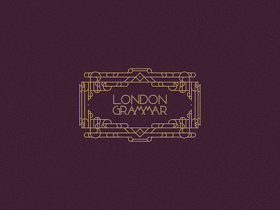 London Grammar art design gold illustrator london grammar music series stroke texture typography vector