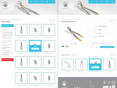 Medical Instruments - Next Pages app care dental health instruments medical surgical ui ux web