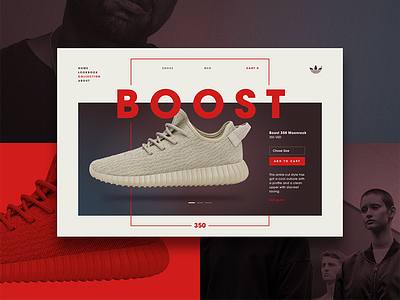 YEEZY Microsite Product page adidas kanye microsite ui website yeezy