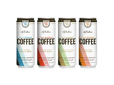 Cold Brew Concept badge brew can coffee cold flag packaging