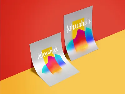 Weekend Experiment // Fahrenheit - Temperture Series abstract colors composition experiment foil print printing temperature