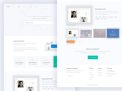 Lembro clean hire join lembro modern portfolio team ui unique ux