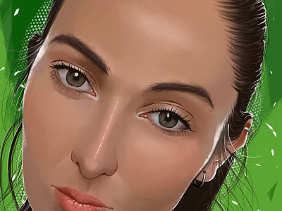 Leave 🌱 artist artwork beauty design digital digital art digital artist digital painting digital portrait face girl green illustration looking portrait woman