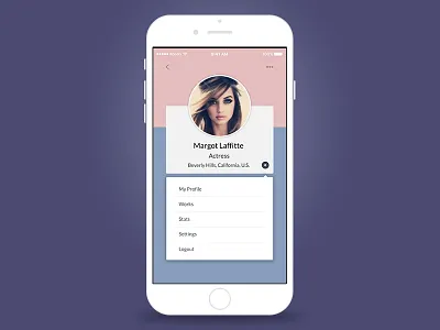 Dropdown - Day 027 #DailyUi app dailyui dropdown profil settings