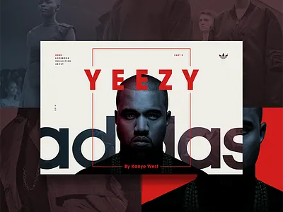YEEZY Microsite Home page adidas kanye microsite ui website yeezy