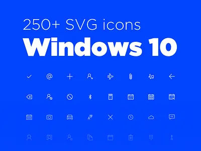 Windows Mobile 10.0 Icons Collection collection freebie icon icons mobile set svg vector windows