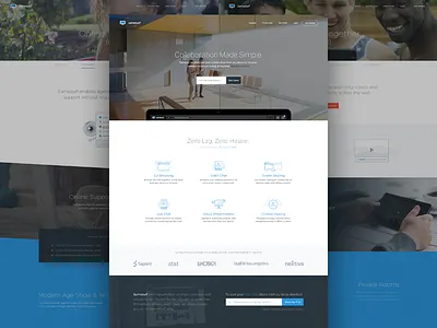 Samesurf - Browse the Web together branding browse cobrowse landing live chat presentation product samesurf screenshare video chat web design webrtc