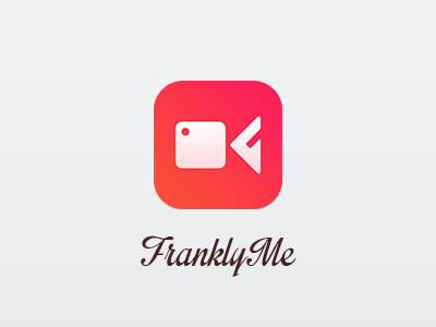 Logo for a video blogging app camera frankly logo video