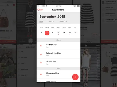 Outfit Builder - Reservations calendar clothing clothing app fashion fashion look katka pot outfit builder reservations schedule strv strvcom women