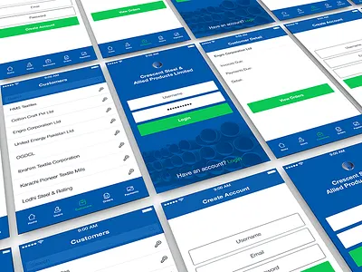 Vendor App customers industry mobile app ui vendor