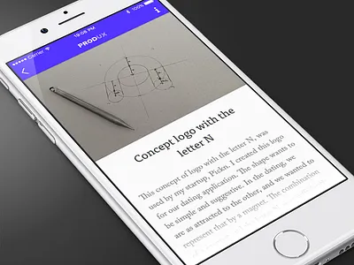 Produx Detail app clean ios minimalist produx ui