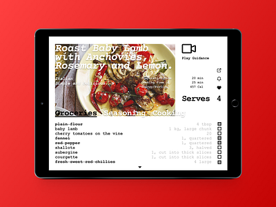 Recipe - DailyUI#040 040 challenge dailyui day food recipe ui ux