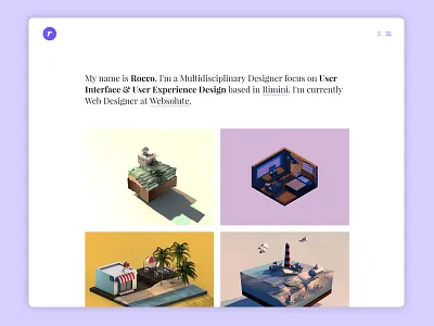 Roccano.com 3d designer case studies italy portfolio rimini roccano showcase ui designer ux designer web designer