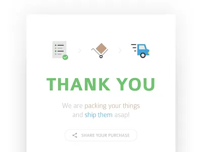 #077 | Thank You app challenge clean daily dailyui interface thank thanks ui you
