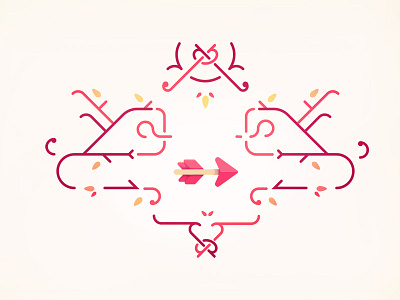 Arrow Pattern arrow experiment leaves line lines pattern stroke symmetry