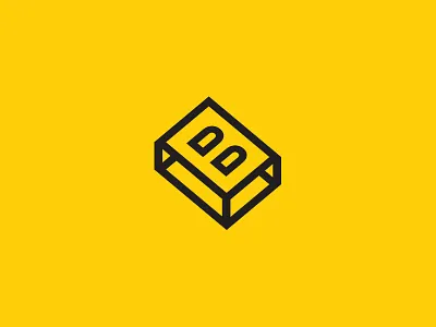 Bronte black block brand branding construction logo mark yellow