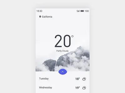 Weather concept dailyui ui weather