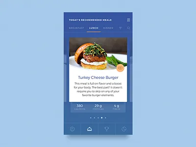 Mealplan: Food Cards app card cards design food health ios iphone mobile tabs ui user interface