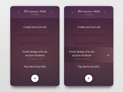 Daily UI challenge #042 — ToDo List app card challenge daily dailyui task todo todo list ui