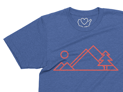 Meet Virginia by John Howard 50 states apparel apparel illustration mountains nature shirt state tshirt states tshirt usa virginia virginia state